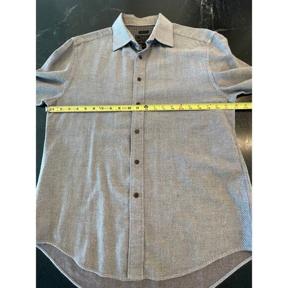 Jos A Bank Reserve  brown patterned dress shirt Large - Picture 10 of 10